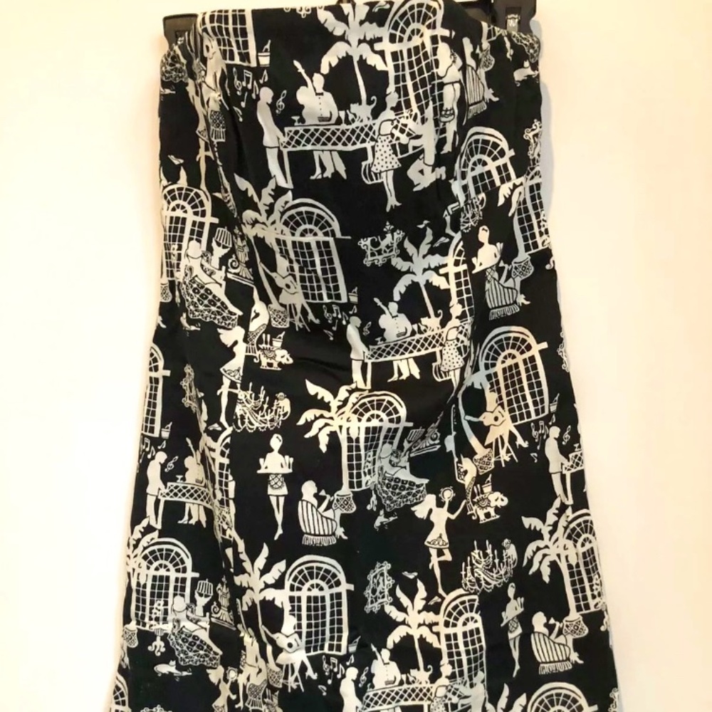 Lilly Pulitzer Strapless Print Dress Size 2